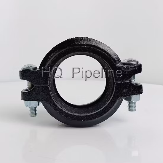 고객 요구 사항에 따라 빨간색의 연성이 있는 철제 홈이 있는 파이프 피팅